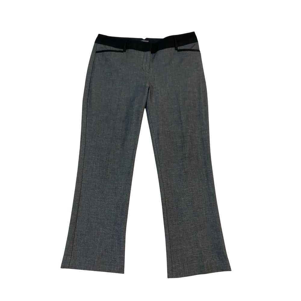 Express Columnist Pants Womens 10R Grey Black White Stretch Dress Trousers